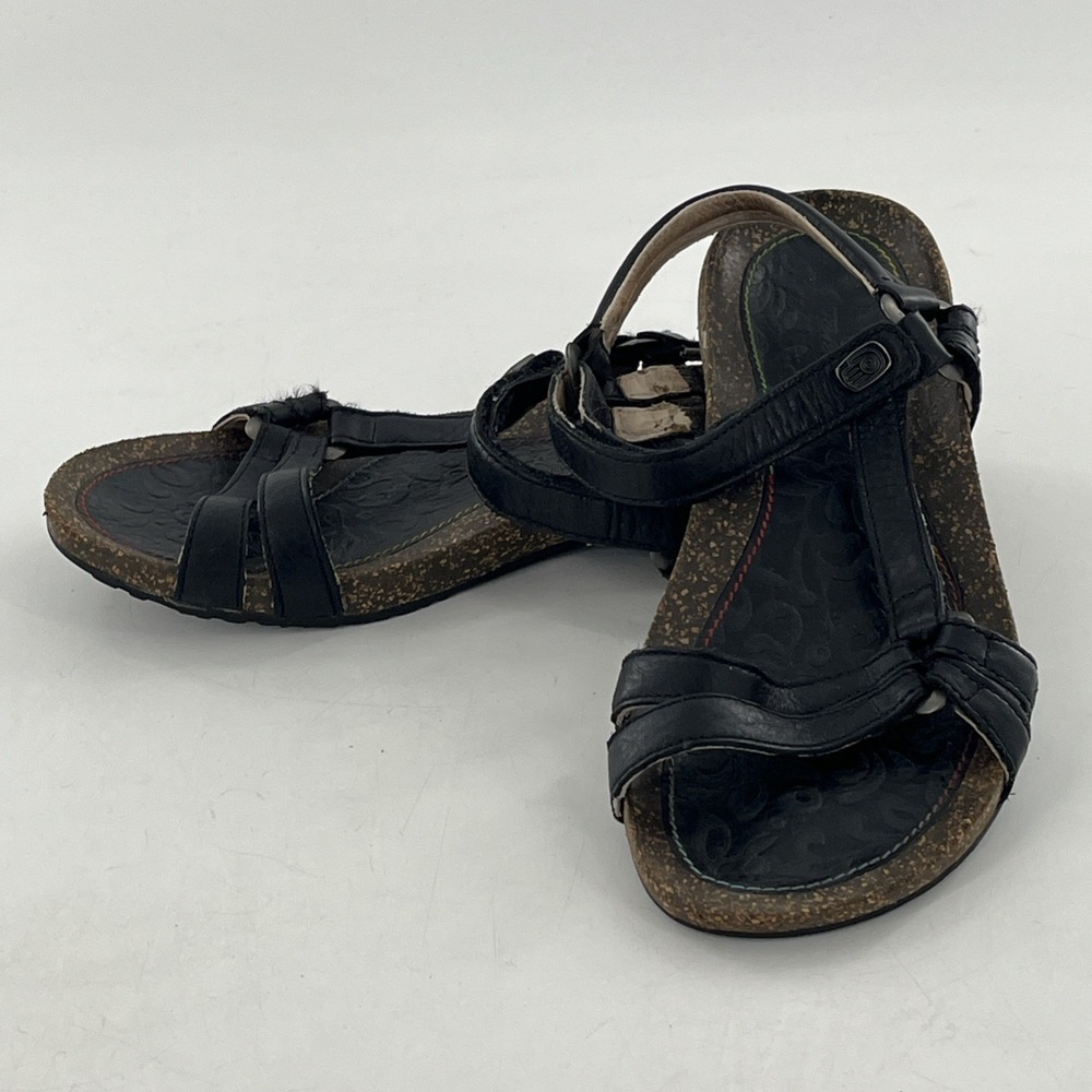 Teva Ventura Cork‎ 6510 Sandal Womens Slingback Leather Shoe Strappy Flat Heel 7